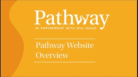 Thumbnail for entry Pathway Website Overview (Spanish)