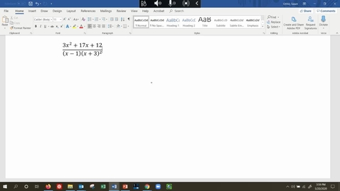 Thumbnail for MATH 109 - Partial Fraction Decomposition Part 2