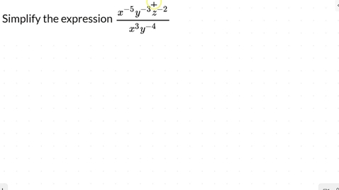 Thumbnail for Lesson 10 - Negative Exponents #6