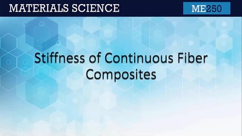 Thumbnail for ME250 12.3 Stiffness of Continuous Fiber Composites