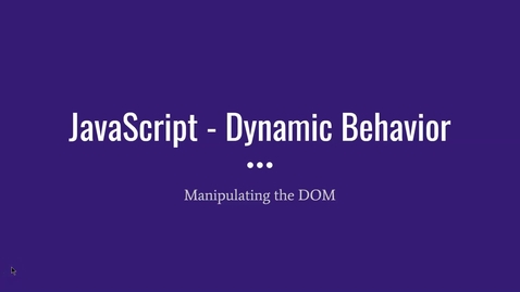 Thumbnail for Basic JavaScript Example - Display the current date, formatted.
