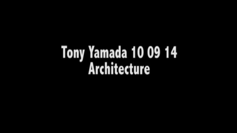 Thumbnail for entry Tony Yamada Art Seminar 10.9.14