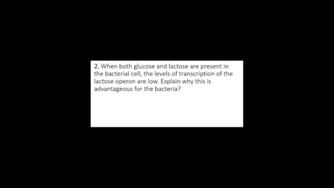 Thumbnail for entry Lac Operon Question 2