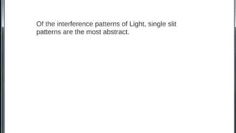 Thumbnail for W12 Single Slit