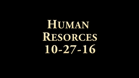 Thumbnail for entry Human Resources Training (Jerrod Guddat) (Getting Things Done) 26OCT16
