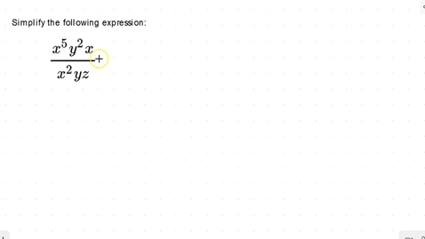 Thumbnail for Lesson 10 - Dividing with Exponents #6