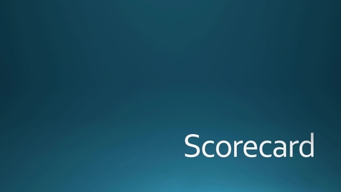 Thumbnail for Scorecard