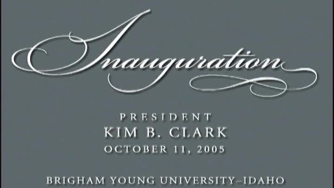 Thumbnail for entry Kim B. Clark Inauguration