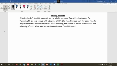 Thumbnail for MATH 109 - Bearing Problem