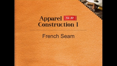 Thumbnail for FCS207_FrenchSeam