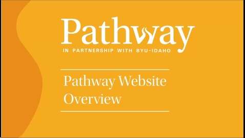 Thumbnail for Pathway Website Overview (English)