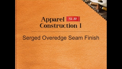Thumbnail for FCS207_Serged_Overedge_Seam_Finish
