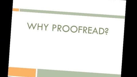 Thumbnail for Proofreading