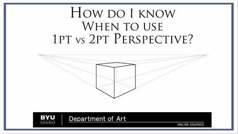 Thumbnail for entry 1pt vs 2pt Perspective