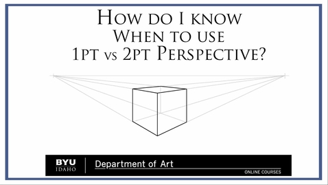 Thumbnail for 1pt vs 2pt Perspective