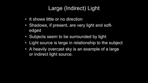 Thumbnail for Light Size: Large Direct Source