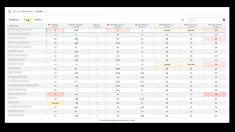 Thumbnail for Filtering the Gradebook