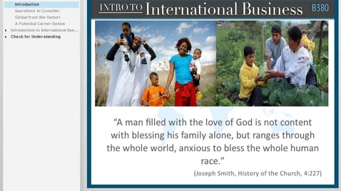 Thumbnail for B380 L1 Why Study International Business