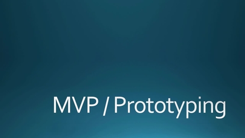Thumbnail for entry MVP-Prototyping