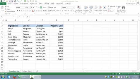 Thumbnail for entry Lookup Functions