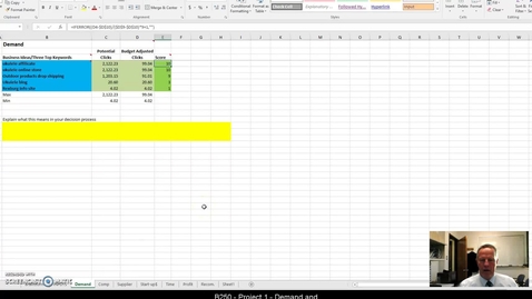 Thumbnail for B250 Project 1 Demand and Competition