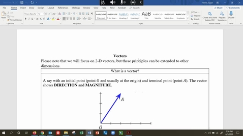 Thumbnail for entry MATH 109 - Add Vectors to Find Resultant Force