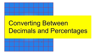 Converting Between Decimals And Percentages