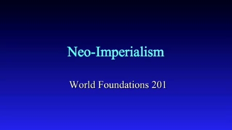 Thumbnail for entry Neo-Imperialism: Egypt