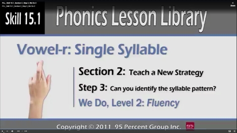 Thumbnail for PLL_Skill 15.1_Section 2_Step 3_We Do 2 - PLL Skill 15.0 - Phonics Lesson Library Multisyllable Skills