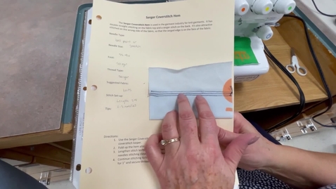 Thumbnail for Serger Cover Stitch Hem 