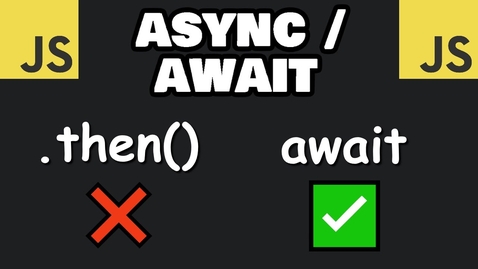 Thumbnail for JavaScript ASYNC/AWAIT is easy! ⏳