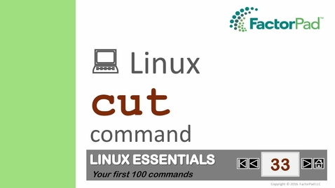 Thumbnail for ITM 112 cut Command
