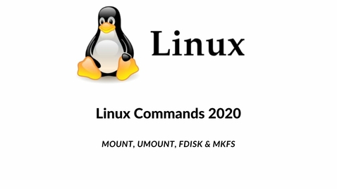 Thumbnail for ITM 112 mount, unmount, fdisk and mkfs Commands