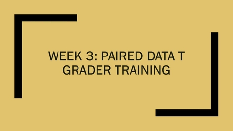 Thumbnail for Week 3 Math124 Grader Training