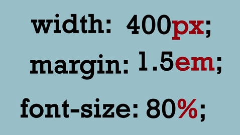 Thumbnail for entry Units of Measurement