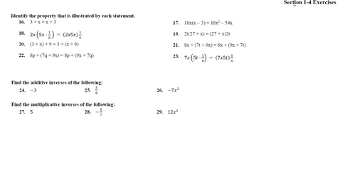 Thumbnail for Math 101 1-4 Solutions 16-29