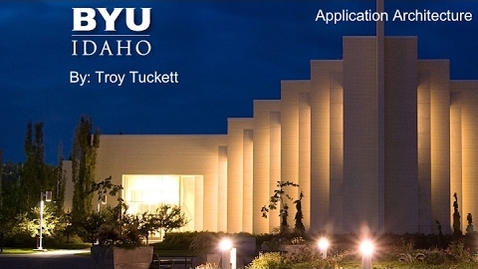 Thumbnail for CIT 360 Application Architecture