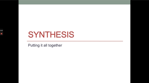 Thumbnail for Microsoft PowerPoint - PowerPoint Slide Show - [Synthesis_S21]