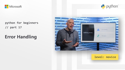 Thumbnail for Error Handling | Python for Beginners [17 of 44]