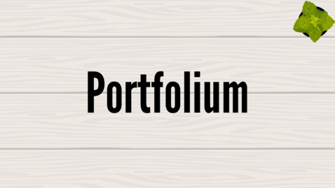 Thumbnail for entry Creating Your Portfolium Profile