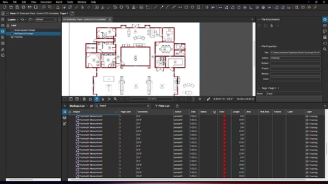 Thumbnail for A4. Bluebeam - Markups List, Changing Subjects, Creating Legends