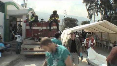 Thumbnail for Canadian Red Cross, Health Emergency Response Unit (ERU) deployment video, Haiti Earthquake 2010
