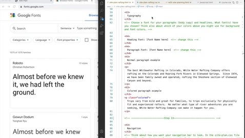 Thumbnail for Site Plan Fonts - Google Fonts