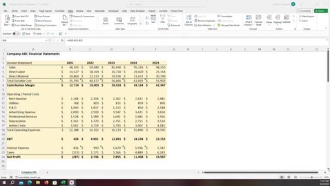Thumbnail for FIN300 - Basic Financial Statements and Key Ratios