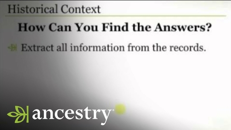 Thumbnail for Putting Your Ancestors' Lives in Historical Context | Ancestry
