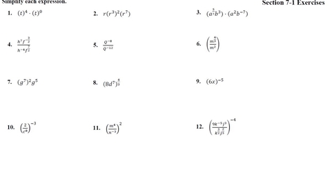 Thumbnail for Math 101 7-1 Solutions 1-12
