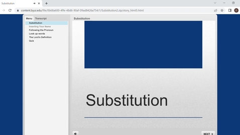 Thumbnail for Substitution