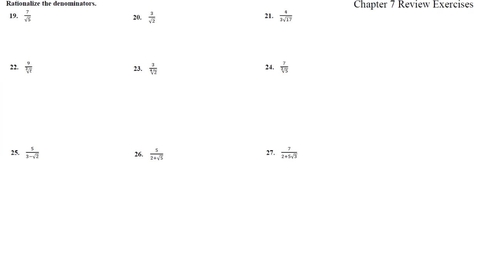Thumbnail for Math 101 7-Review Solutions 19-27