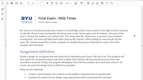 Thumbnail for Practice Final Exam #3 Solution