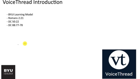 Thumbnail for 101 Math VoiceThread Intro